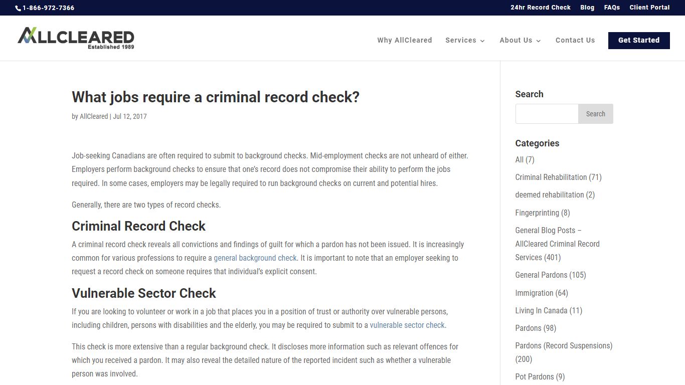 What jobs require a criminal record check? - AllCleared